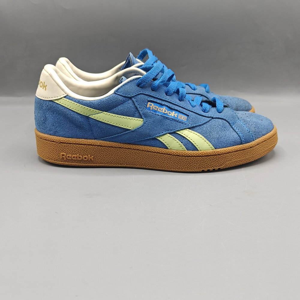 Reebok Men's Club C Grounds UK Blue/Lime/Gum Sneakers 100201230 Size 8.5 US